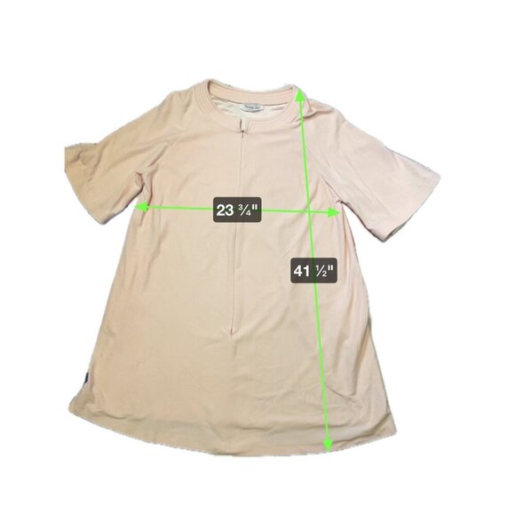 Vintage Vanity Fair Pink Full Zip Knee Length Robe Sz XL - Picture 7 of 8